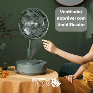 Ventilador à Bateria com Umidificador